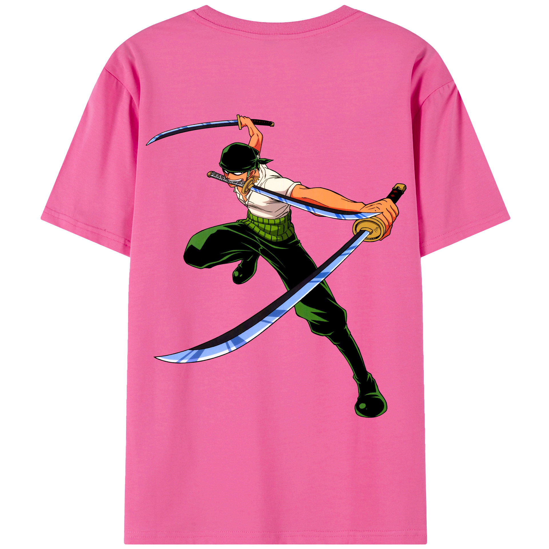 ワンピース ロロノア・ゾロ ONE PIECE Roronoa Zoro レディース半袖Tシャツ(バックプリント)